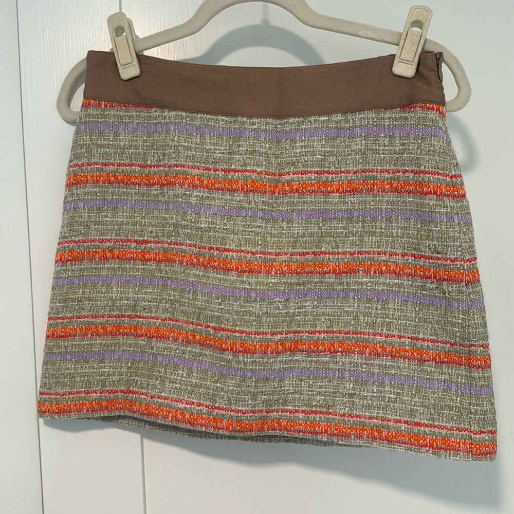 Milly summer tweed short skirt. Size 2.